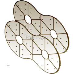 Комплект боковой брони для бетоносмесителя Sicoma MAO 1500/1000 [CLONE]