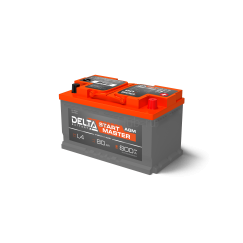 DELTA START MASTER 80 Ah AGM стартерная аккумуляторная батарея ПромХаб | PromHub