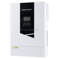 Солнечный инвертор SMARTWATT INV HYBRID II, 6.2 кВт, АКБ 48 В, 1 фаза, 1 MPPT ПромХаб | PromHub