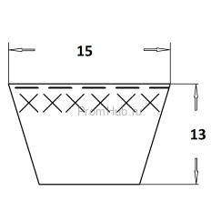 Ремень клиновый узкого сечения 5V/15N ПромХаб | PromHub