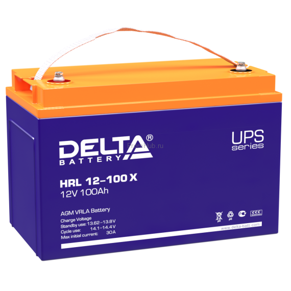 HRL 12-100 X Delta Аккумуляторная батарея ПромХаб | PromHub