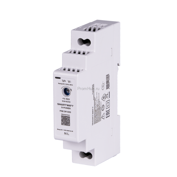 Импульсный блок питания SMARTWATT PSE DR 1215 S-POWER, 12 В, 15 Вт, 1,25 А ПромХаб | PromHub