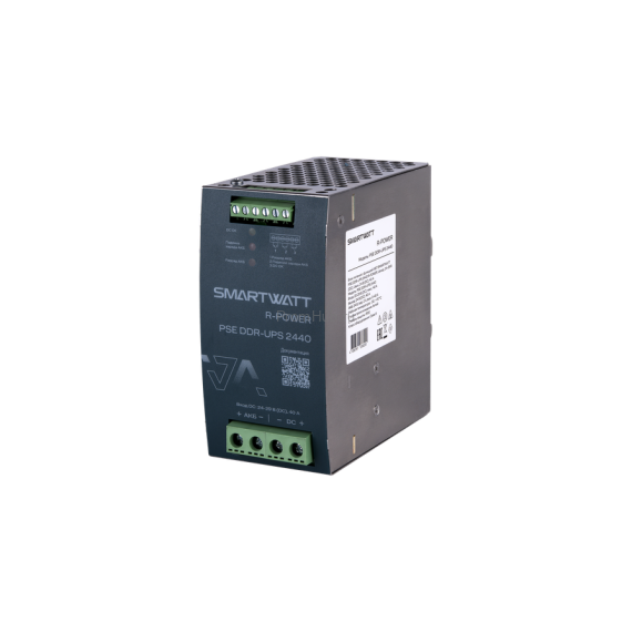 Блок питания с функцией ИБП SMARTWATT PSE DDR-UPS 2440 R-POWER, Uвход. 24-29 В (DC), Uвых. 24 В (DC), 40 А ПромХаб | PromHub