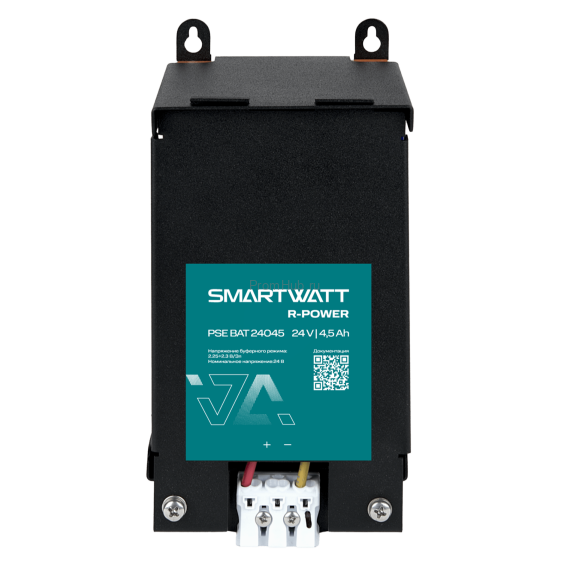 Батарейный модуль на DIN рейку SMARTWATT PSE BAT 24045 R-POWER, 24 В, 4,5 Ач ПромХаб | PromHub
