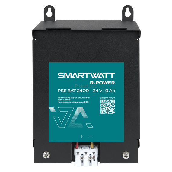 Батарейный модуль на DIN рейку SMARTWATT PSE BAT 2409 R-POWER, 24 В, 9 Ач ПромХаб | PromHub