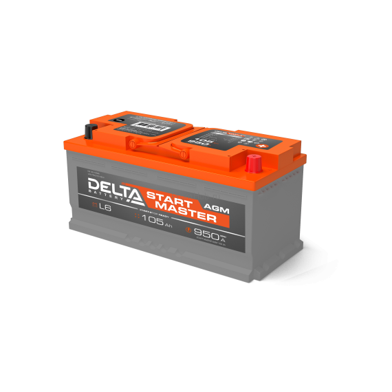 DELTA START MASTER 105 Ah AGM стартерная аккумуляторная батарея ПромХаб | PromHub