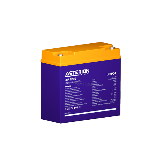 Литий-ионная аккумуляторная батарея Asterion Battery LFP 1220 ПромХаб | PromHub