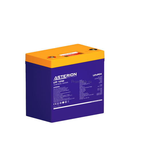 Литий-ионная аккумуляторная батарея Asterion Battery LFP 1250 ПромХаб | PromHub