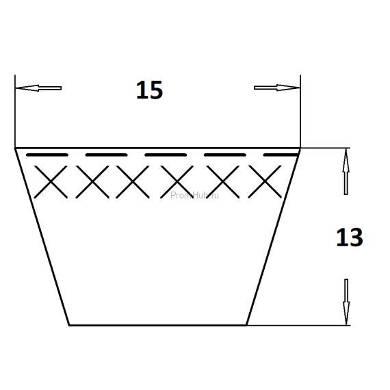 Ремень клиновый узкого сечения 5V/15N ПромХаб | PromHub