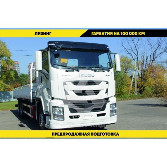 Бортовой автомобиль на шасси Isuzu Giga 6х4, 300 л.с, борт 8.5 м, с КМУ 12 т ПромХаб | PromHub